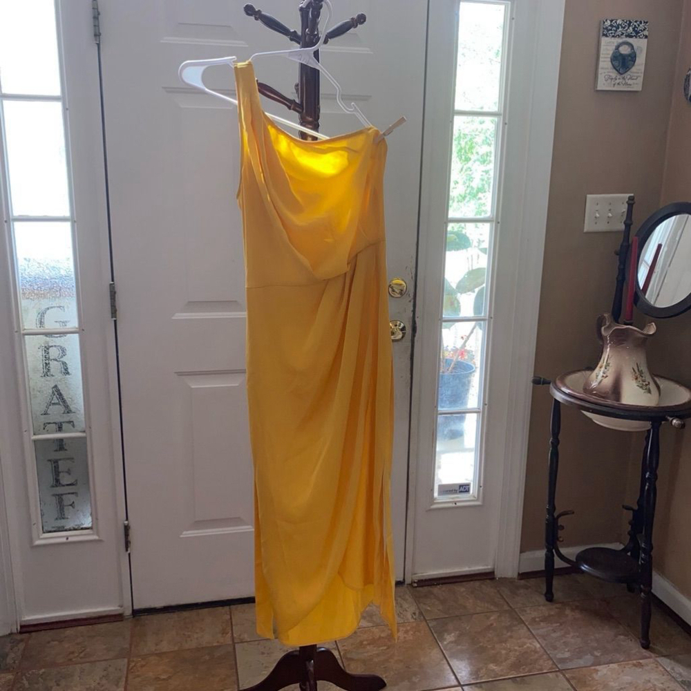 Women's PrettyGarden Yellow One Shoulder Dress Size L